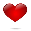 Emoticon Corazón grande 3D