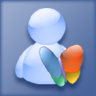 Emoticon MSN-Icon blau