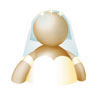 Emoticon MSN noiva casamento