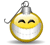 Emoticon light bulb smiling