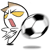 Emoticon Onion Head ball des fußballs
