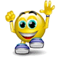 Emoticon doing exercises