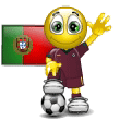 Emoticon Maillot de football au Portugal