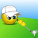 Emoticon Jugando al Golf