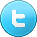 Emoticon Twitter logo rotondo