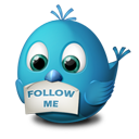 Emoticon Twitter Follow Me