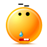 Emoticon gota de suor