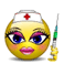 Emoticon krankenschwester injektion