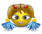 Emoticon Pom-pom girl