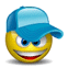 Emoticon キャップ青