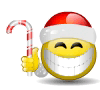 Emoticon Sonrisa de Navidad