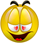 Emoticon ojos de corazón