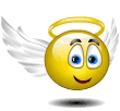 Emoticon Angel with wings