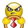 Emoticon Driving angry