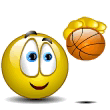 Emoticon Playing basketball