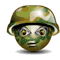 Emoticon Greeting military