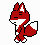 Emoticon Zorrito Fox caminando