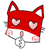 Emoticon 사랑에 레드 폭스