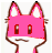 Emoticon Zorritos Fox rosa amor