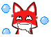Emoticon Zorrito Fox Burbujas