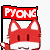 Emoticon Red Fox mit Flagge pyong