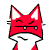 Emoticon Red Fox movendo sobrancelhas