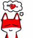 Emoticon Zorrito Fox enamorado