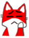 Emoticon Red Fox farewell