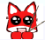 Emoticon Red Fox heureux