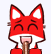 Emoticon Zorrito Fox lamiendo helado