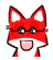 Emoticon 法外なレッドフォックスの目