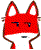 Emoticon Red Fox scintillement
