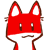 Emoticon Red Fox tirando la lingua