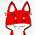 Emoticon Red Fox bewegten wimpern