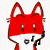 Emoticon Red Fox assobiando uma canção
