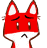 Emoticon Red Fox traurigen abschied