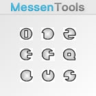 Letters of metal round