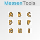 Letters colour orange