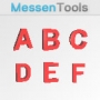 Letters red