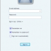 Skin Enhanced Live Messenger - Login window